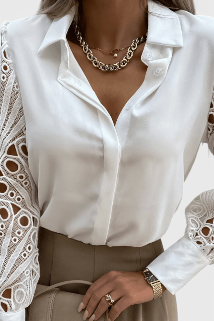 Blusa Tabitha Relajada Chic Tejido Suave y Pulido Todo Día