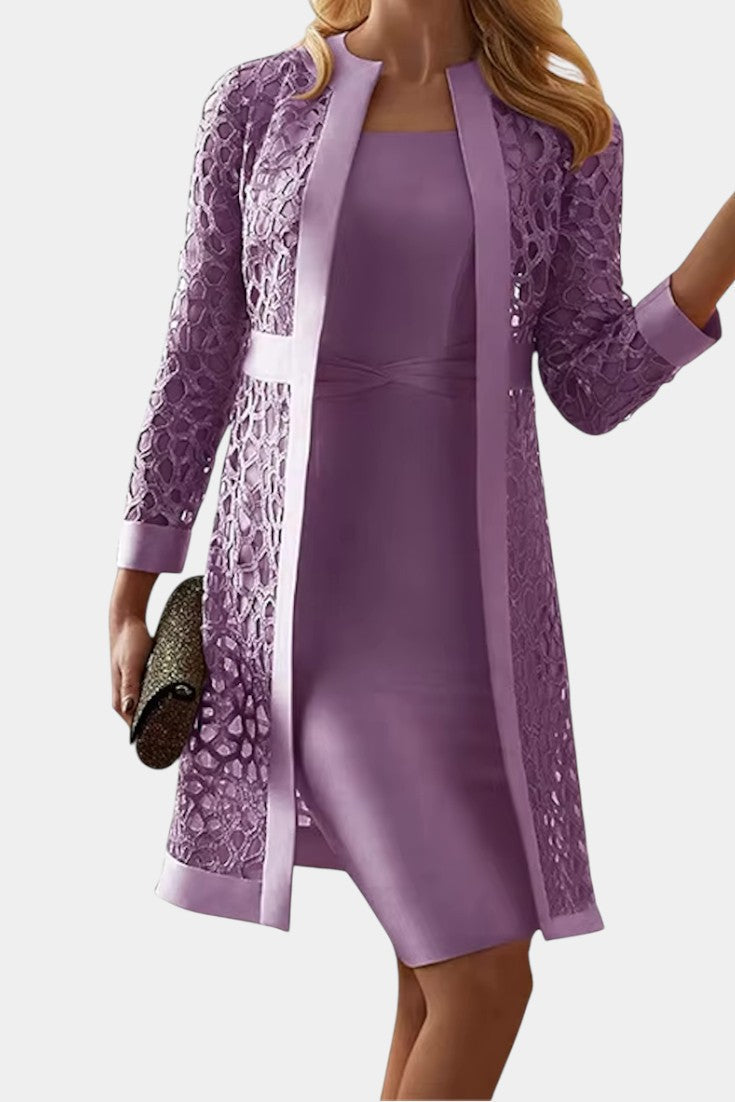 Vestido Dos Piezas Con Encaje Exclusivo Freya Lucienne