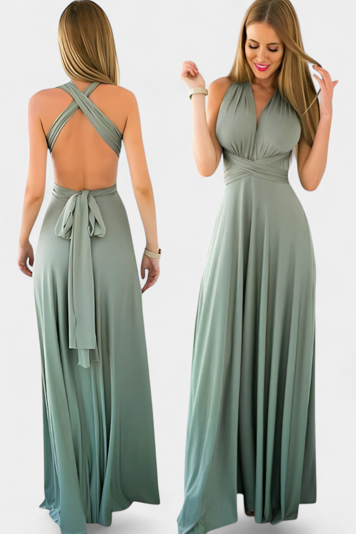 Vestido Envolvente Josephine Ajustable Con Encanto