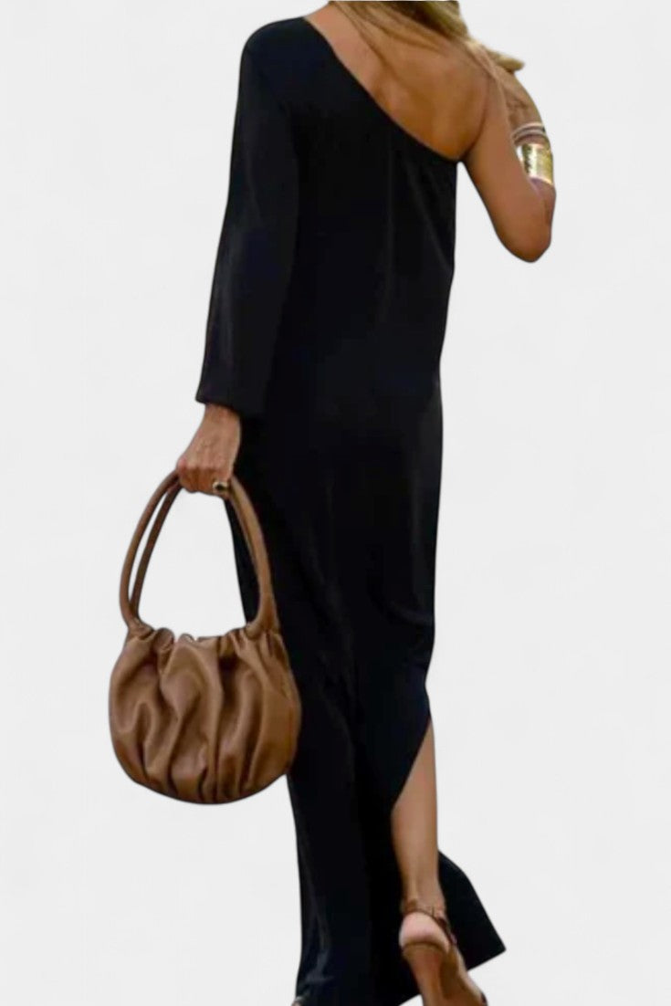 Vestido Midi Un Hombro Maddie Exclusiva Colección Coqueta