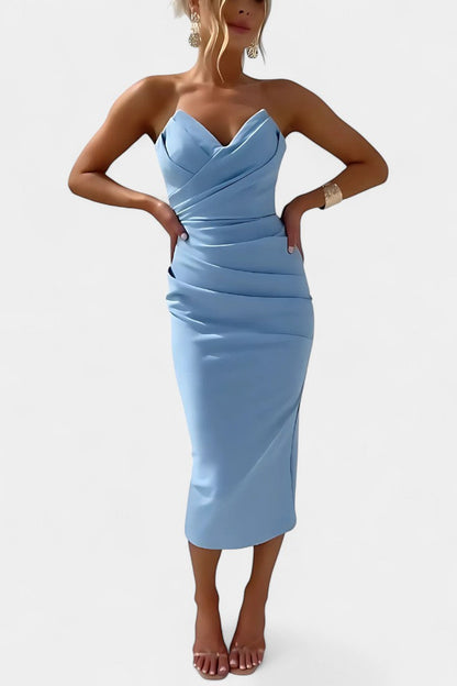 Vestido Iveta Audaz Sin Tirantes Espalda Abierta Privilegio