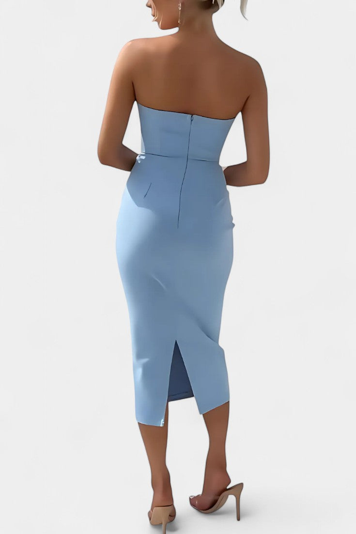 Vestido Iveta Audaz Sin Tirantes Espalda Abierta Privilegio