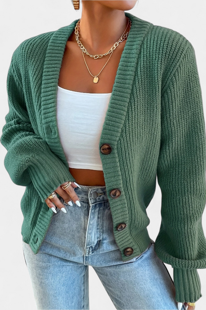 Cardigan Liana Oriana Ligero Con Corte Abierto Chic