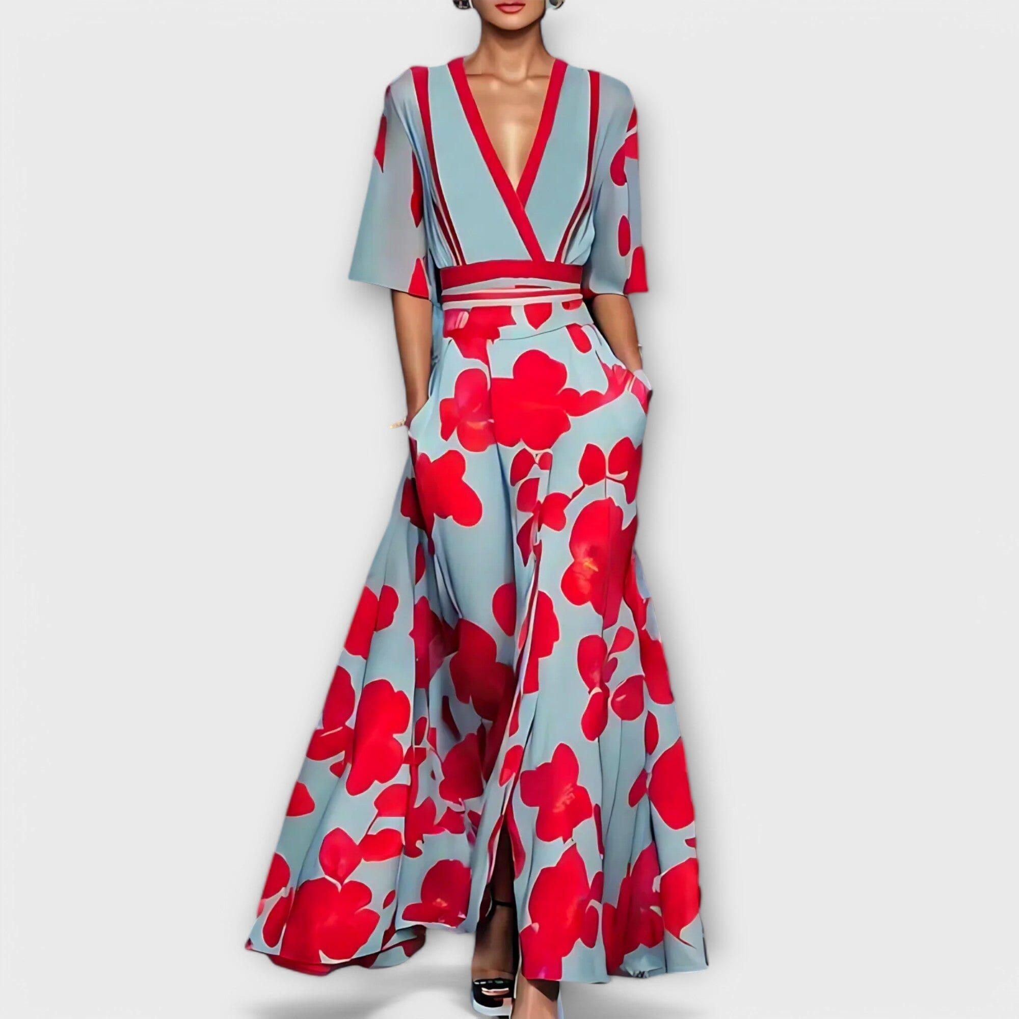 Elise – Elegante vestido entallado con estampado floral Elise – Elegante vestido entallado con estampado floral A minha loja 