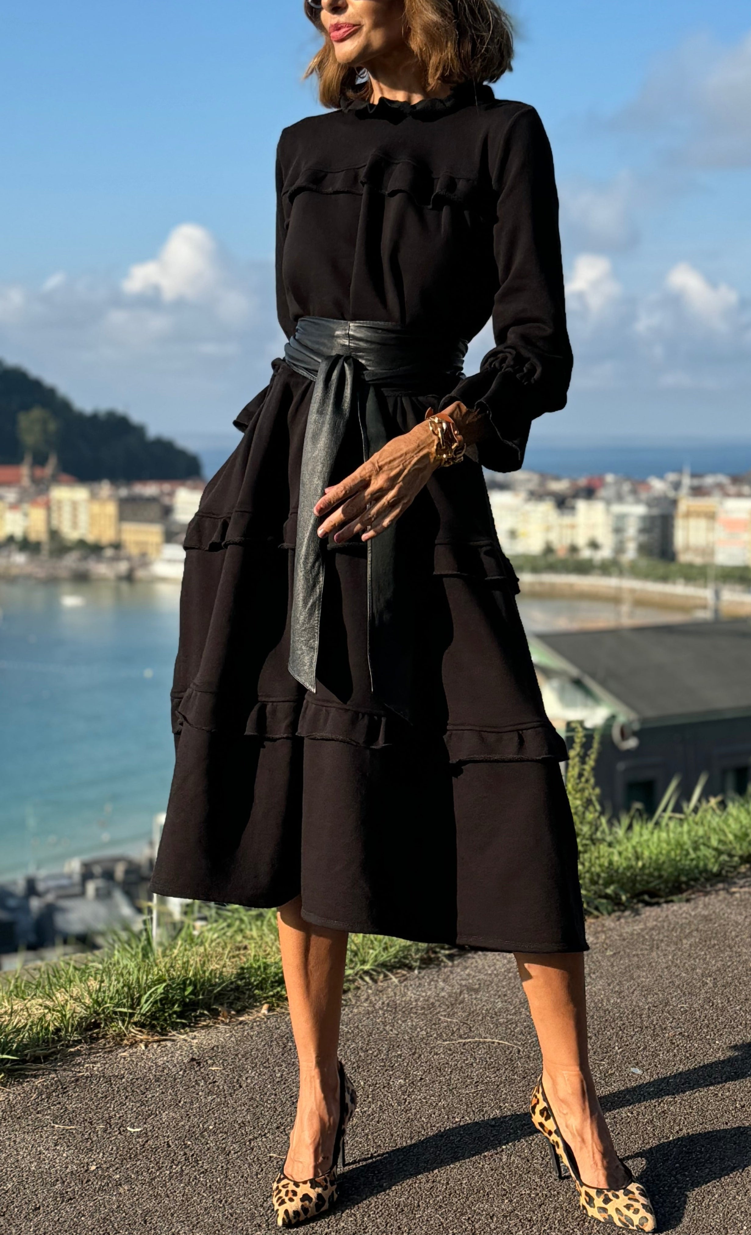 Vestido Sudadera Jada Volantes Con Glamour Diario Chic