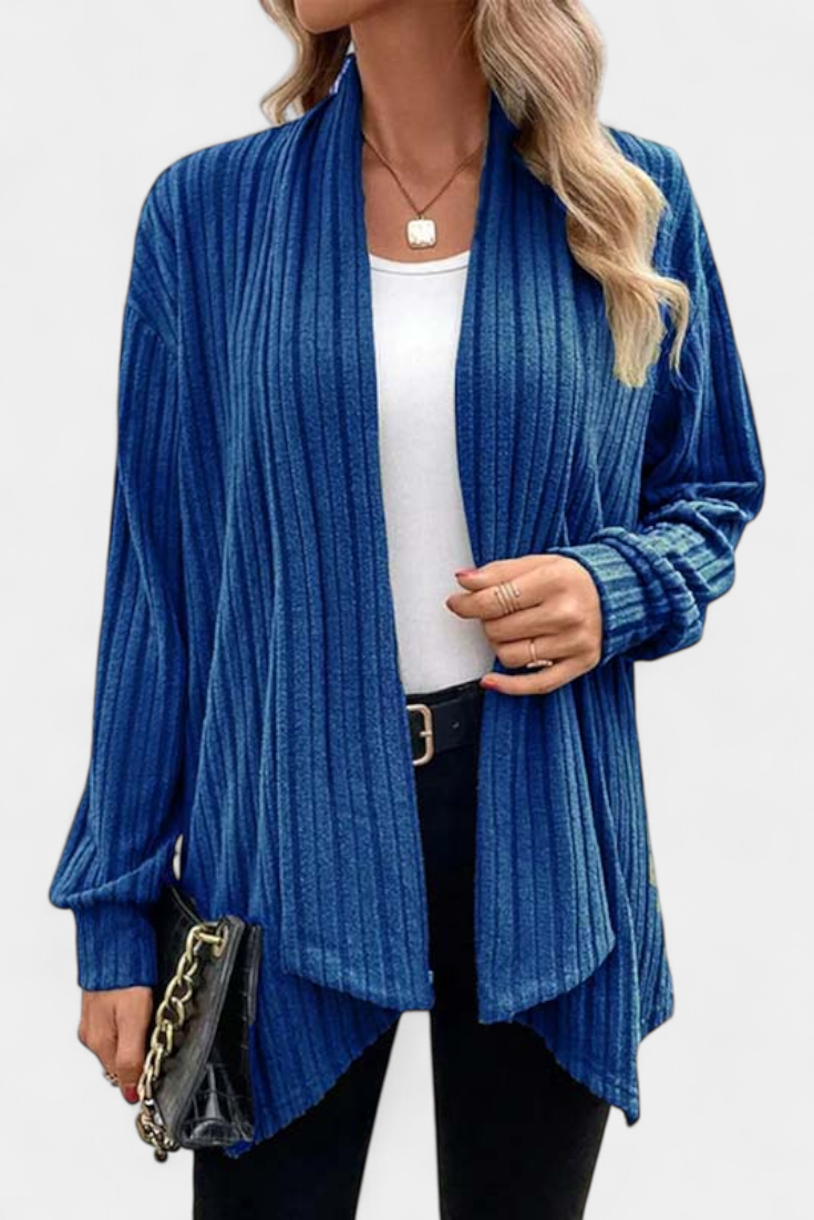 Cárdigan Casual Con Capucha Bolsillos Canalé Exclusiva