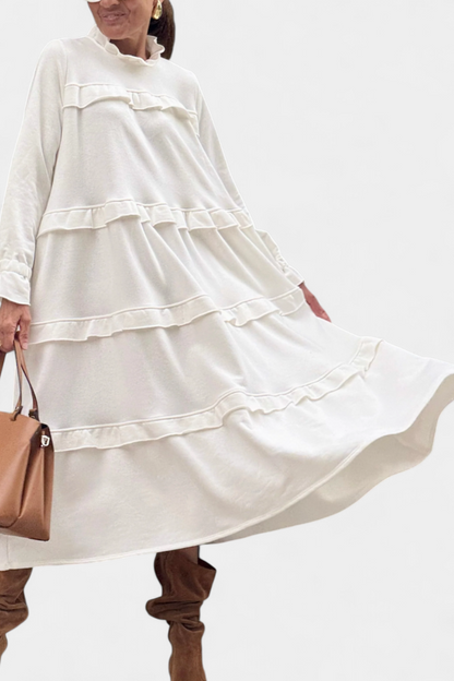 Vestido Sudadera Jada Volantes Con Glamour Diario Chic