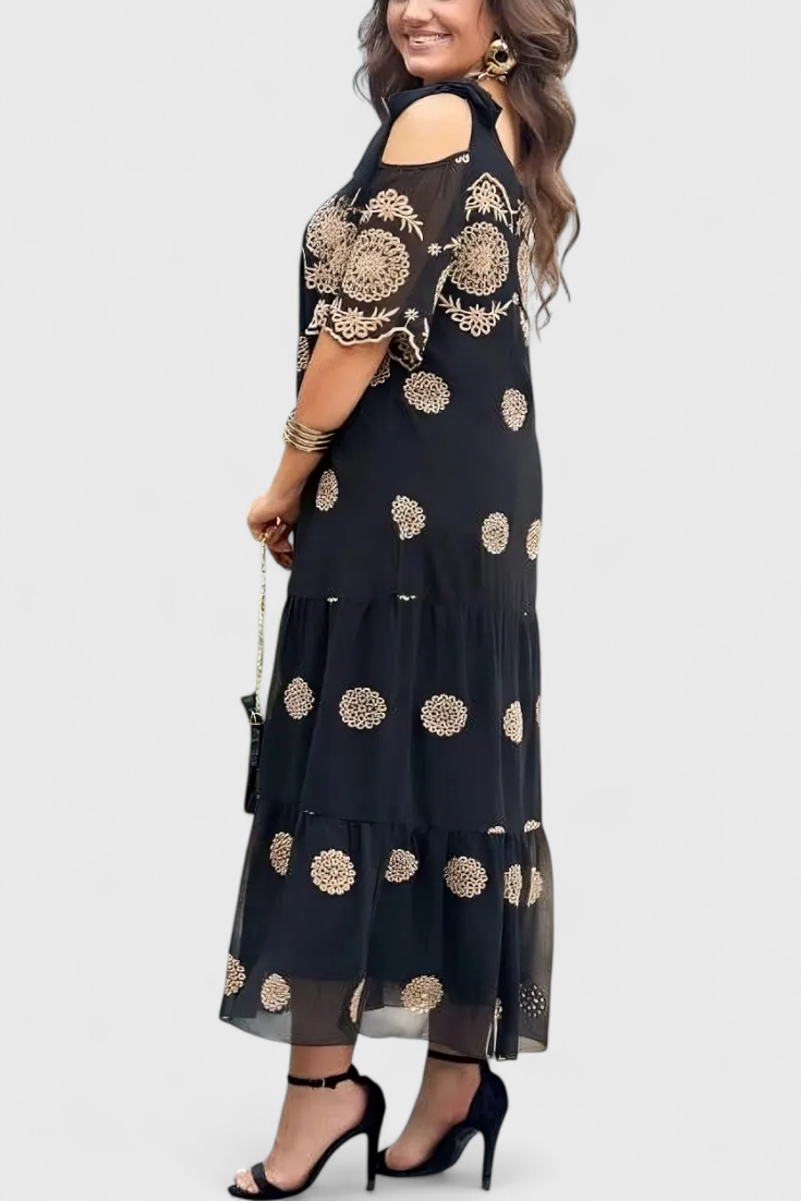 Vestido Verano En Malla Transpirable Y Silueta Suelta Chic