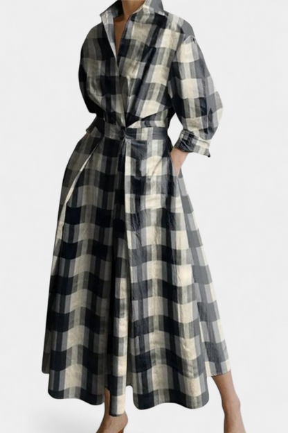Vestido Miriam Maxi Manga Larga Tejido Premium Limitada