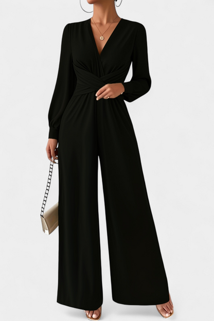 Traje Elegante Mujer Cuello V Con Toque Eudora Exclusiva