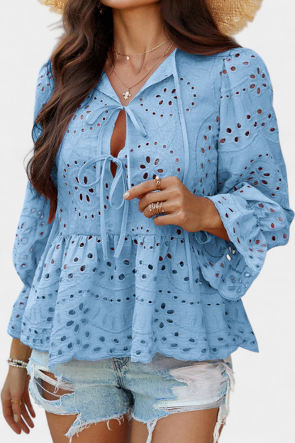 Top Kayden Bohemio Encaje Con Corte Fluido Ligero Y Chic
