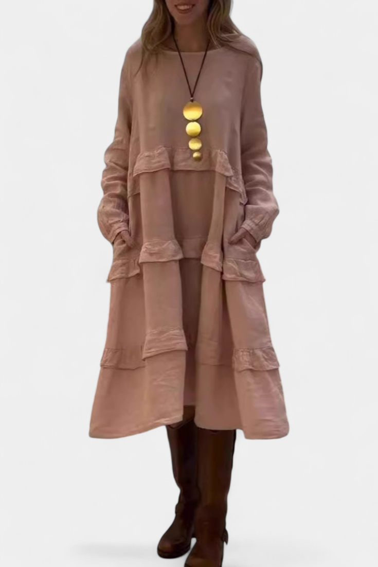 Vestido Sudadera Jada Volantes Con Glamour Diario Chic