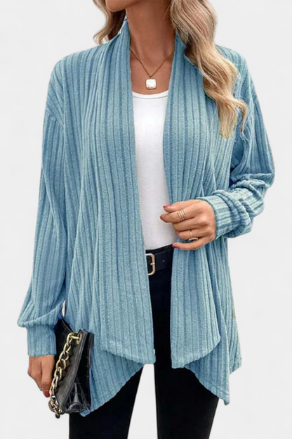 Cárdigan Casual Con Capucha Bolsillos Canalé Exclusiva