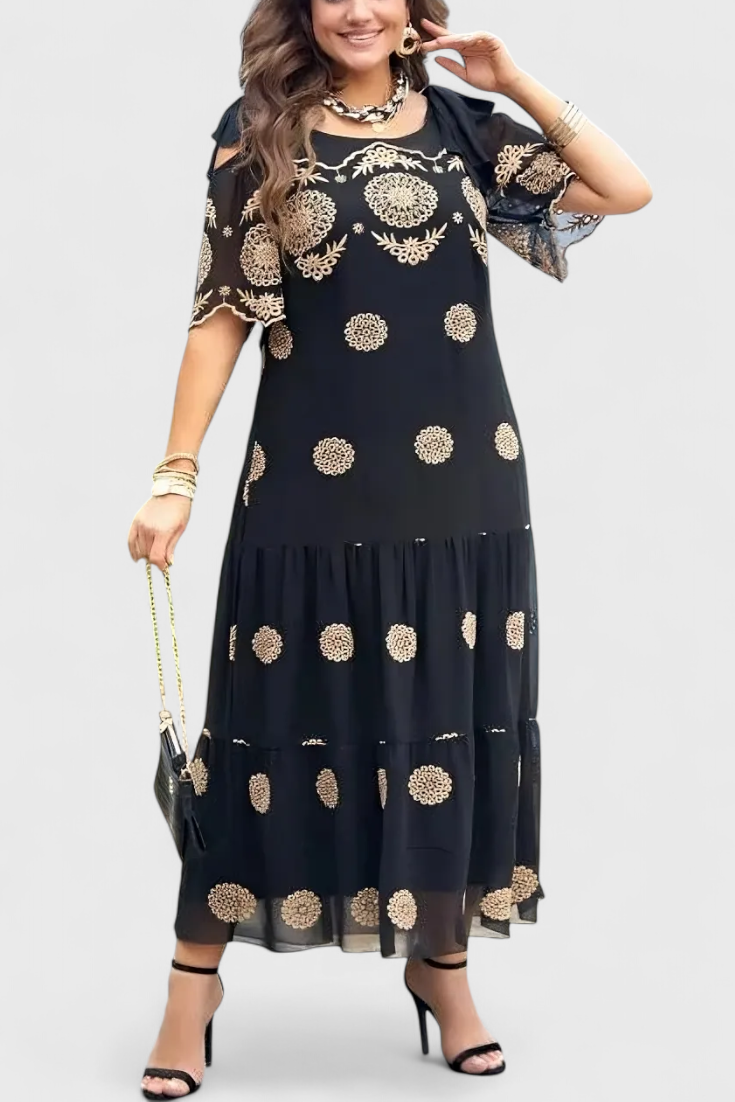 Vestido Verano En Malla Transpirable Y Silueta Suelta Chic
