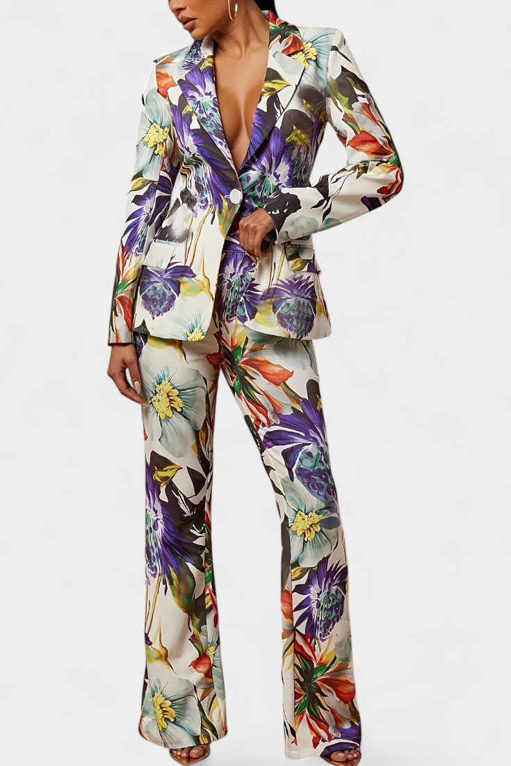 Conjunto Sastrería Nicolette Floral Edición Limitada