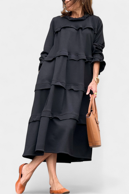 Vestido Sudadera Jada Volantes Con Glamour Diario Chic