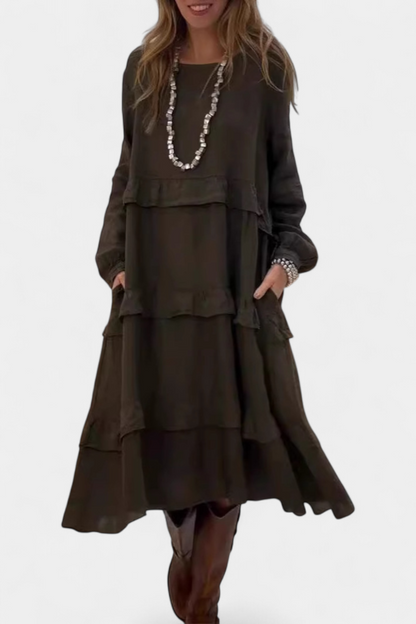 Vestido Sudadera Jada Volantes Con Glamour Diario Chic