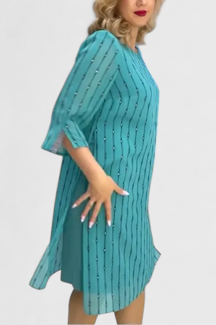 Polly Vestido De Gasa Ligera Transpirable Y Coqueto Clásico