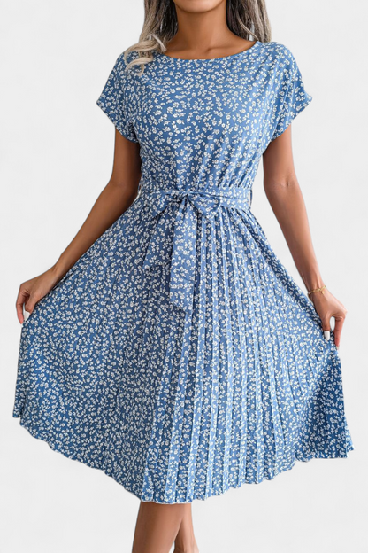 Vestido Midi Galilea Cintura Entallada Encanto Floral