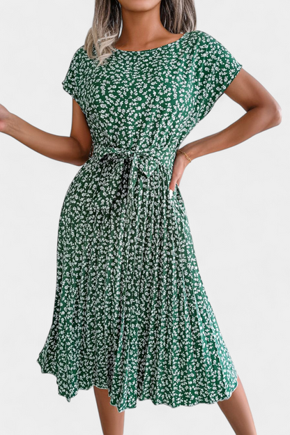 Vestido Midi Galilea Cintura Entallada Encanto Floral