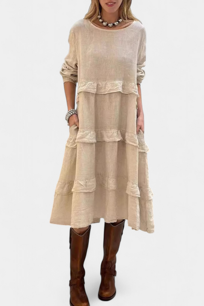 Vestido Sudadera Jada Volantes Con Glamour Diario Chic