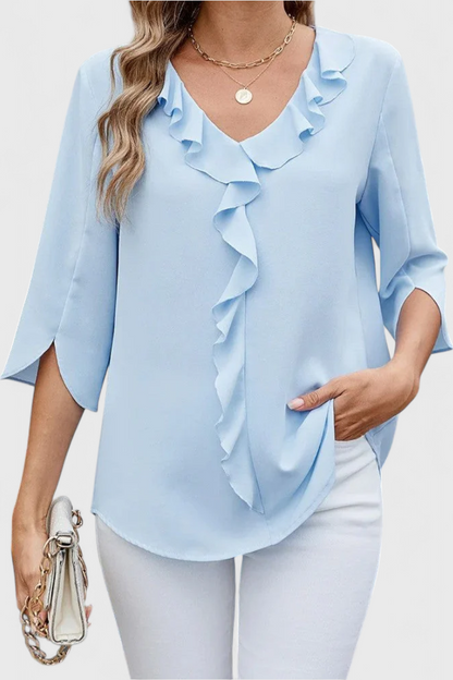 Blusa Corte Suelto Tejido Suave Transpirable Premium Chic