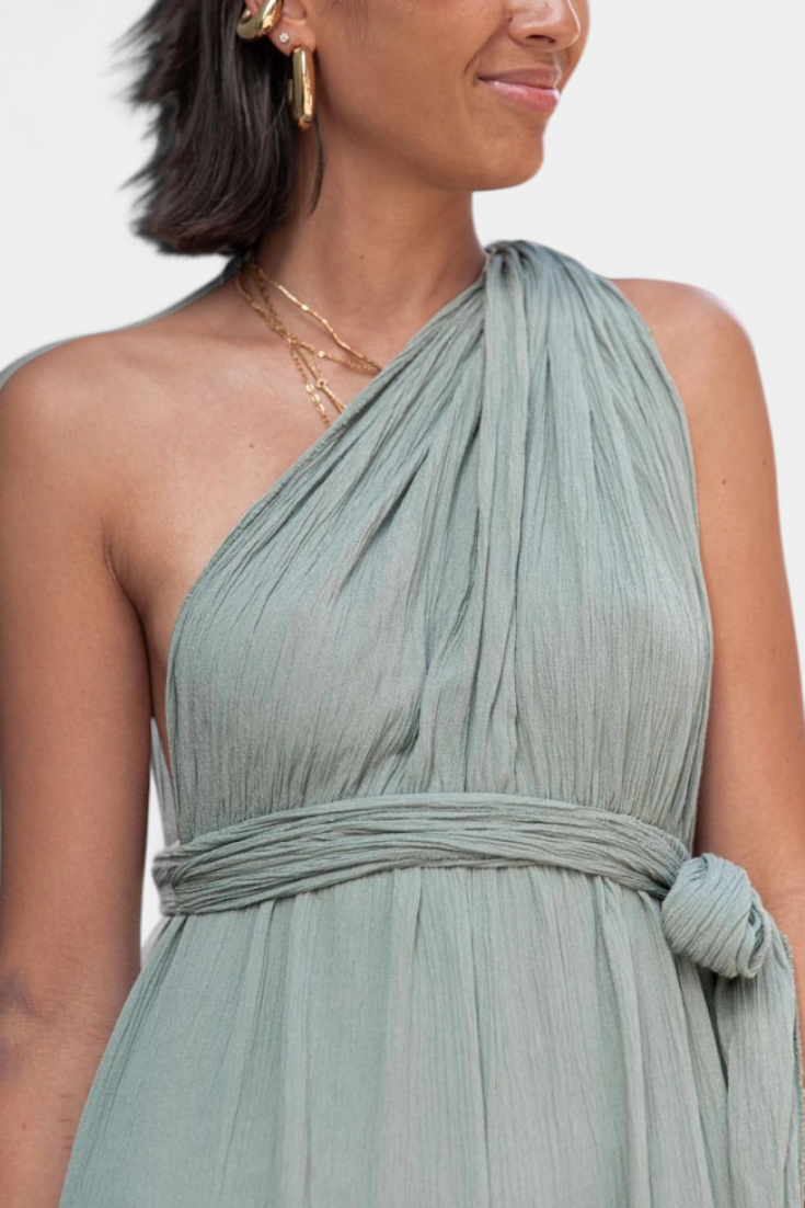 Mono Largo Cruzado Verena Luxe Dos En Uno Estilo Brillante
