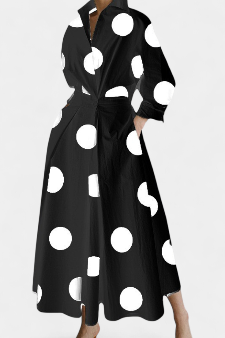 Vestido Miriam Maxi Manga Larga Tejido Premium Limitada