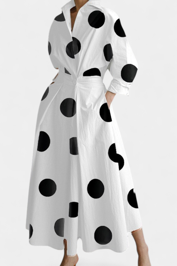 Vestido Miriam Maxi Manga Larga Tejido Premium Limitada