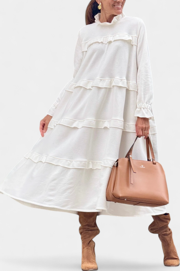 Vestido Sudadera Jada Volantes Con Glamour Diario Chic