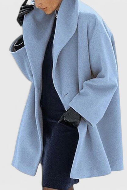Abrigo Harper Oversized de Lana Con Solapa Seductora Con Estilo