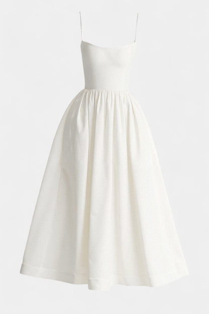 Vestido Midi Tejido Suave Sin Mangas Exclusivo Ligero Chic