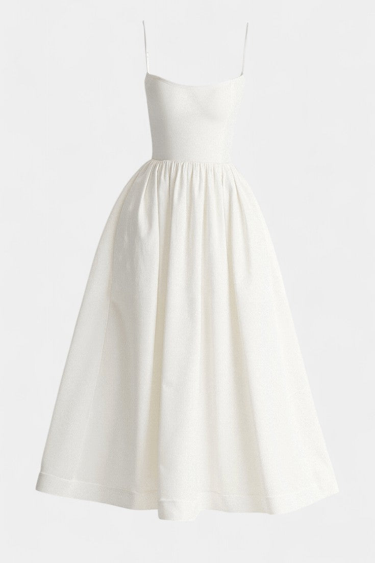 Vestido Midi Tejido Suave Sin Mangas Exclusivo Ligero Chic