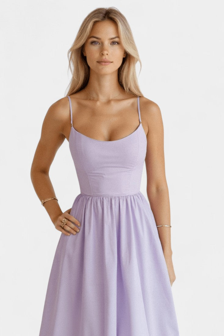 Vestido Midi Tejido Suave Sin Mangas Exclusivo Ligero Chic