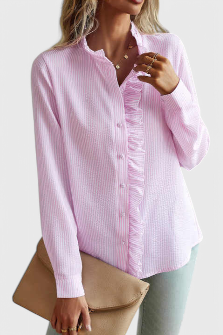 Blusa Lily Seda Vanguardista Con Corte Único Urbana Chic