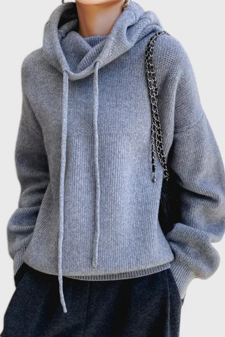 Jersey de Lana Mezcla Silueta Atemporal con Encanto