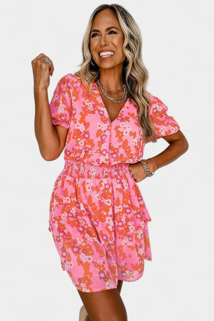 Vestido Floral Con Volantes Kimberly Colección Exclusiva